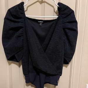Express navy blue bodysuit